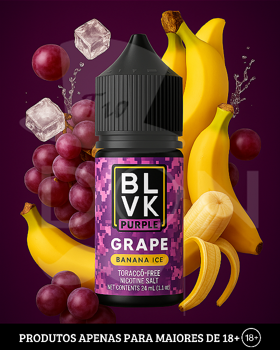 Salt BLVK Purple Grape - Banana Ice - 50mg - 30ml