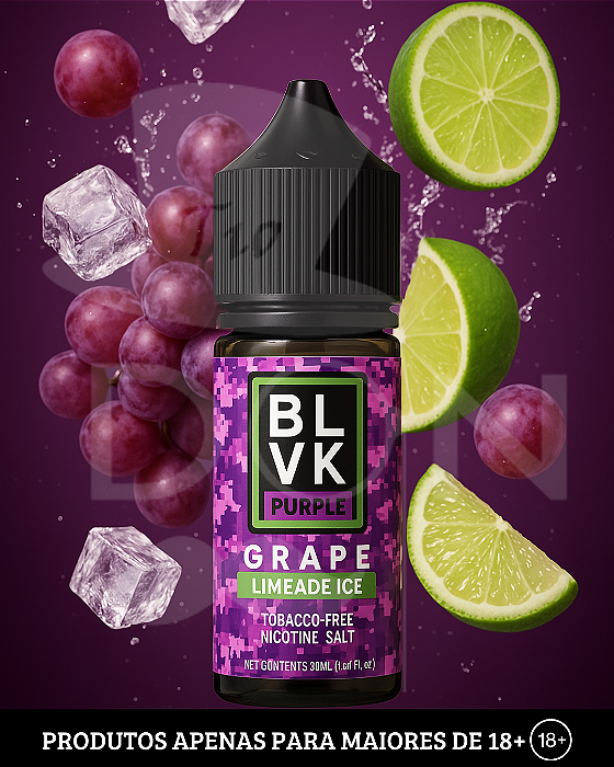 Salt BLVK Purple Grape - Limeade Ice - 35mg - 30ml