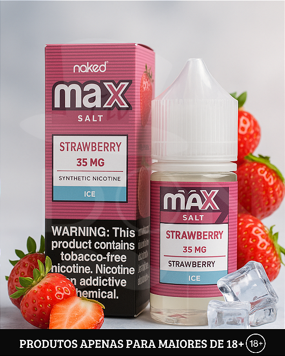 Salt Naked Maxx - Strawberry Ice - 20mg - 30ml