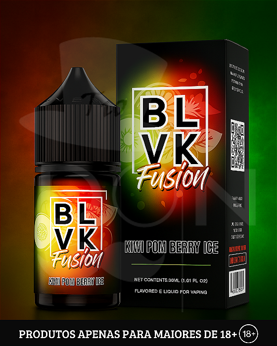 Juice BLVK Fusion - Kiwi Pom Berry Ice - 3mg - 60ml