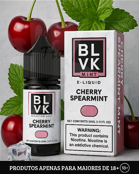 Salt BLVK Mint - Cherry Spearmint - 35mg - 30ml