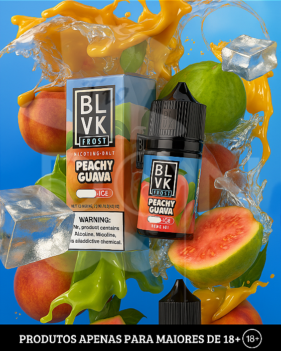 Salt BLVK Frost - Peachy Guava Ice - 50mg - 30ml