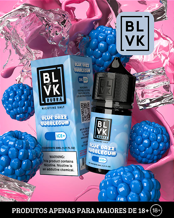 Salt BLVK Bubba - Blue Razz Bubblegum - 50mg - 30ml