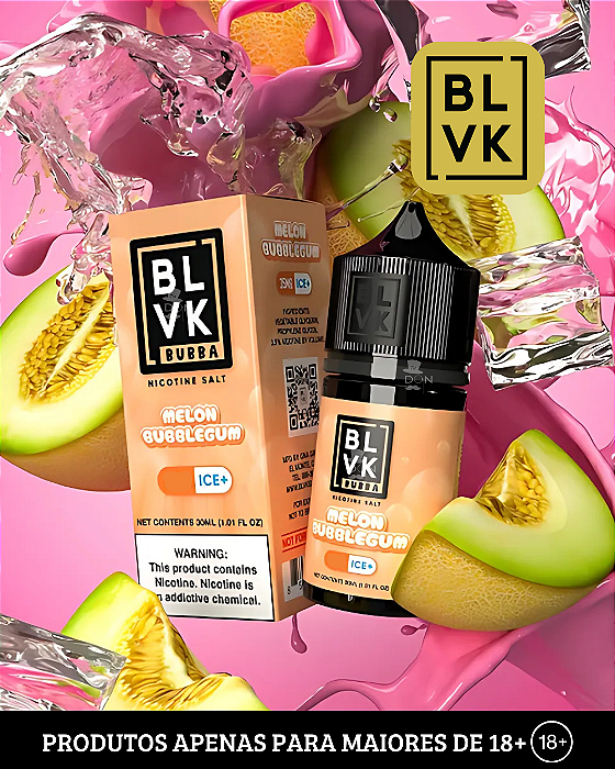 Salt BLVK Bubba - Melon Bubblegum - 50mg - 30ml
