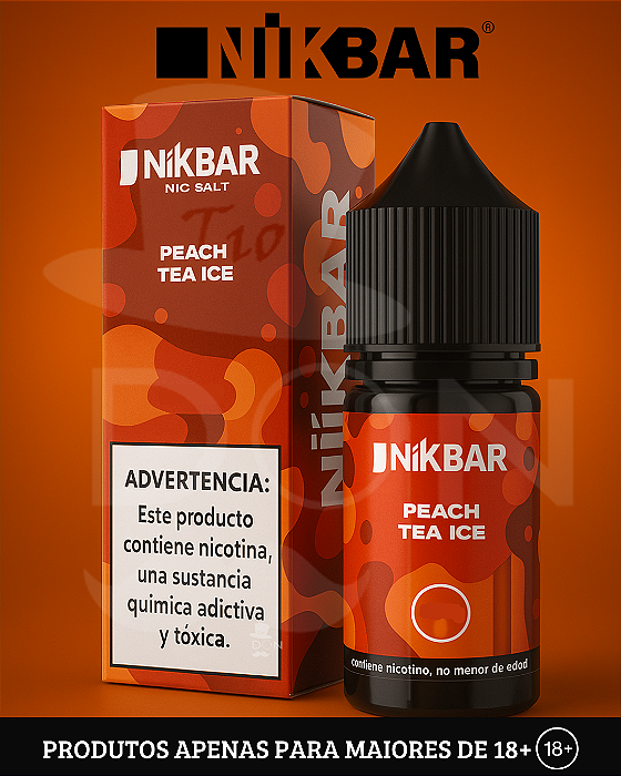 Salt Nikbar - Peach Tea Ice - 35mg - 30ml