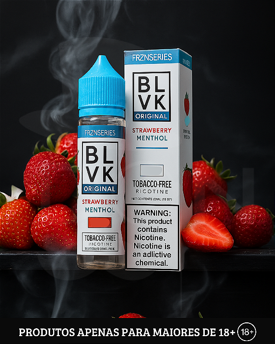 Juice BLVK Original - Strawberry Menthol - 3mg - 60ml