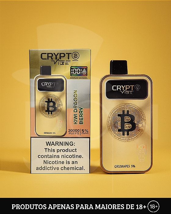 Descartável Bitcoin Crypto 20k|5% (50mg)