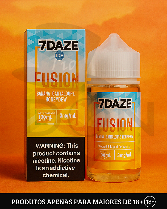 Juice 7Daze Reds Fusion - Banana Cantaloupe Honeydew -  3mg - 100ml