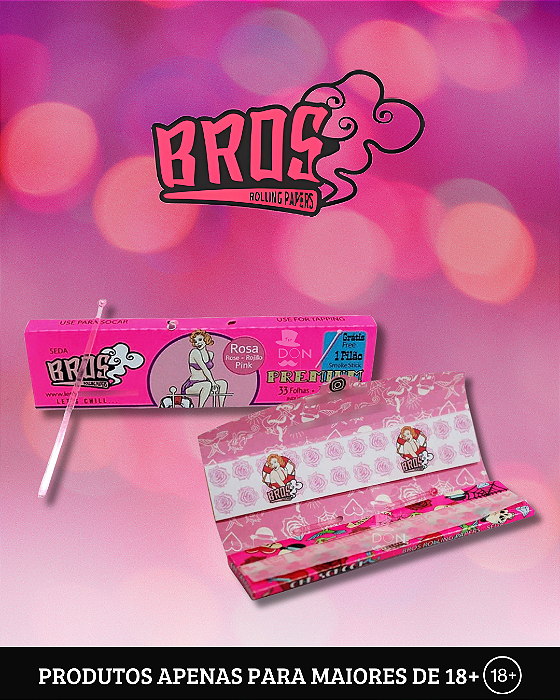 Seda Pink com Piteira e Pilão - Bros