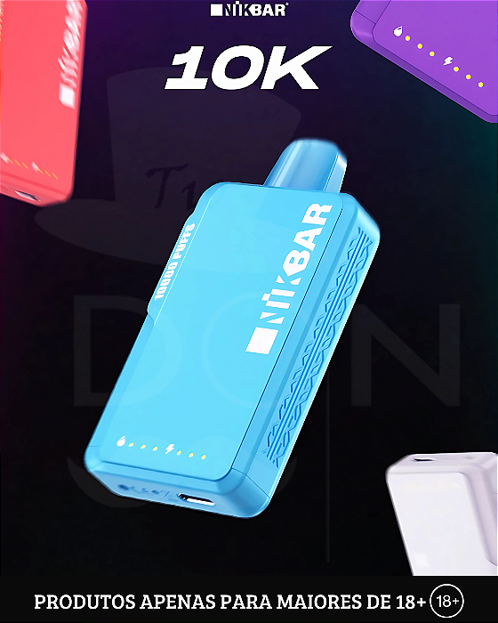 Descartável Nikbar 10K|5% (50mg)