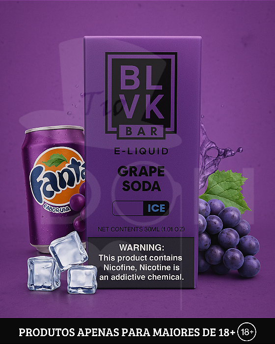 Salt BLVK BAR Grape Soda - 50mg - 30ml