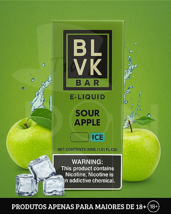Salt BLVK BAR Sour Apple - 35mg - 30ml
