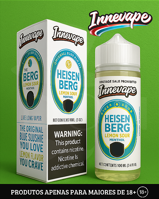 Juice InneVape Heisenberg - Lemon Sour Menthol - 3mg - 100ml