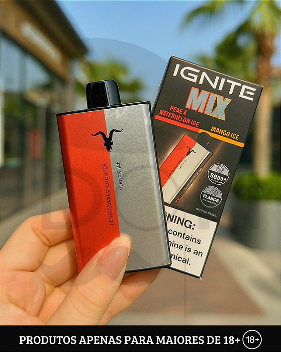 Descartável Ignite V-Mix 40k | 5% (50mg)