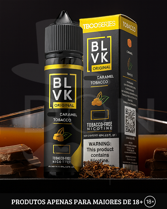 Juice BLVK Original - Tobacco Caramelo - 3mg - 60ml