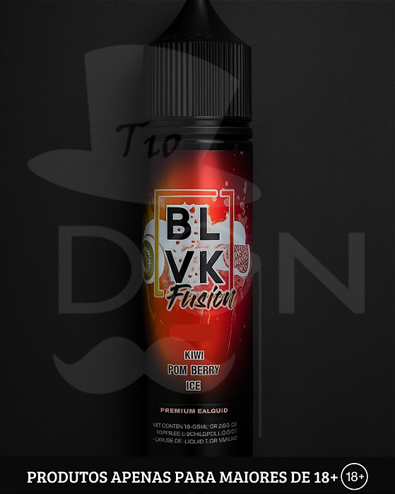 Juice BLVK Fusion - Kiwi Pom Berry Ice - 6mg - 60ml