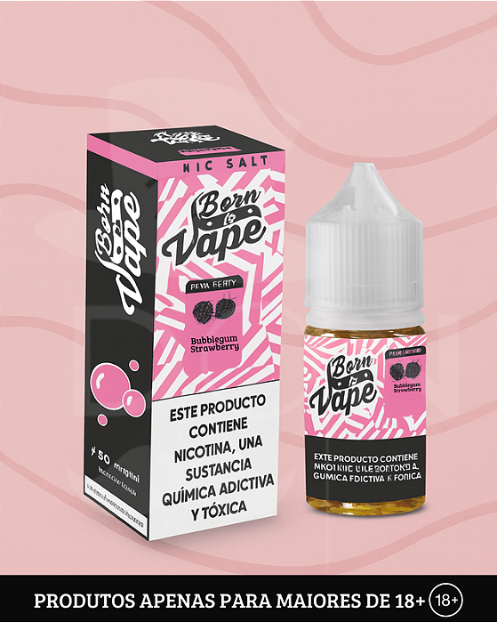 Juice Born To Vape - Bubblegum Strawberry - 3mg - 60ml