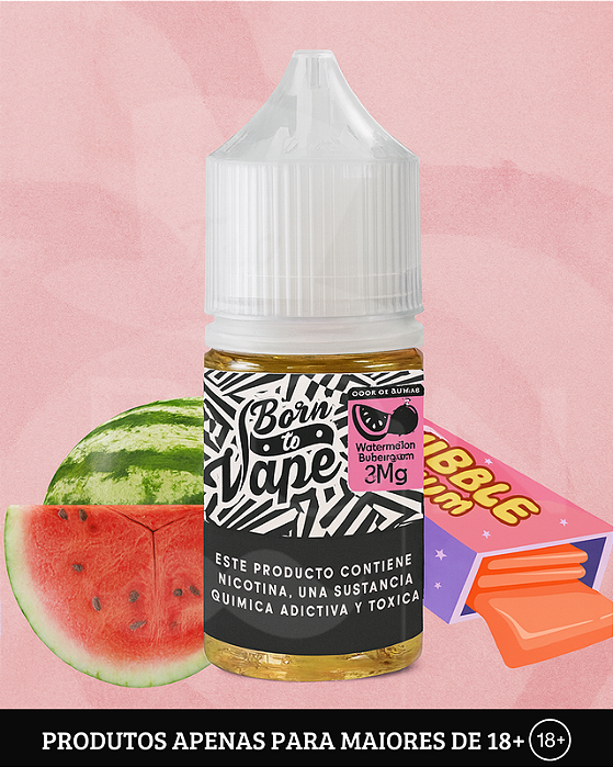 Juice Born To Vape - Bubblegum Watermelon - 3mg - 60ml