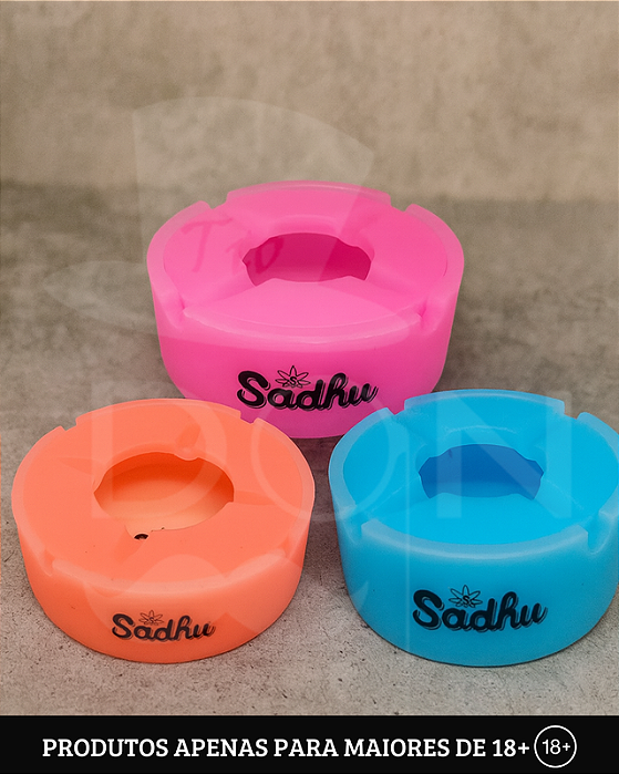 Cinzeiro de Silicone com Tampa - Sadhu (G)