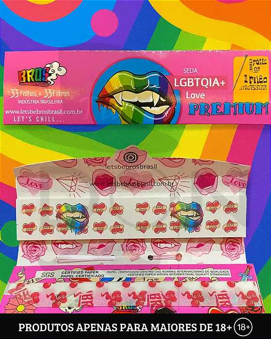 Seda Premium Love KS - Com Piteira e Pilão - Bros