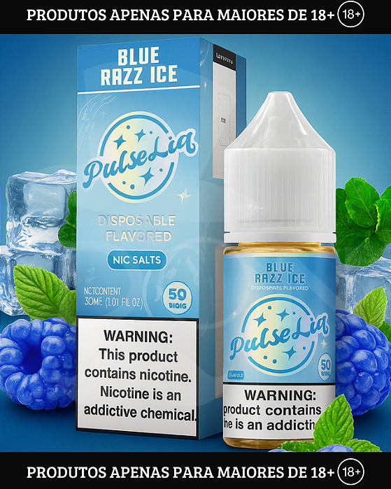 Salt Geekbar Pulseliq - Blue Razz Ice - 30mg - 30ml