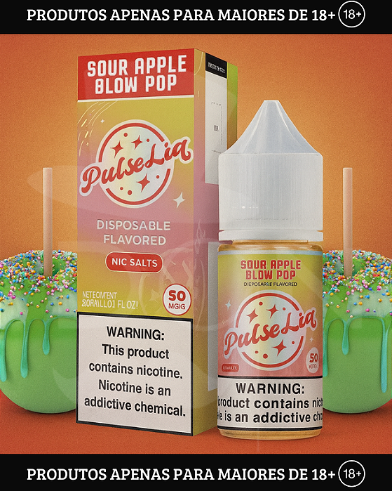 Salt Geekbar Pulseliq - Sour Apple B-burst - 30mg - 30ml