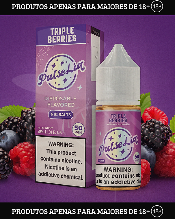 Salt Geekbar Pulseliq - Triple Berries - 30mg - 30ml