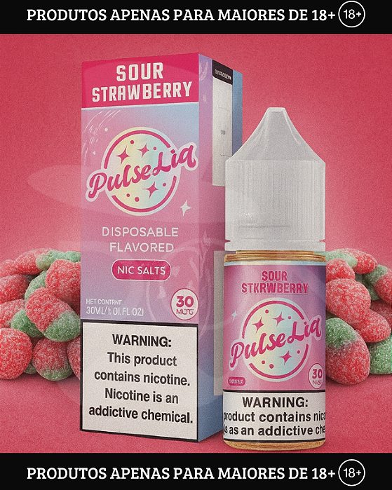 Salt Geekbar Pulseliq - Sour Strawberry - 30mg - 30ml