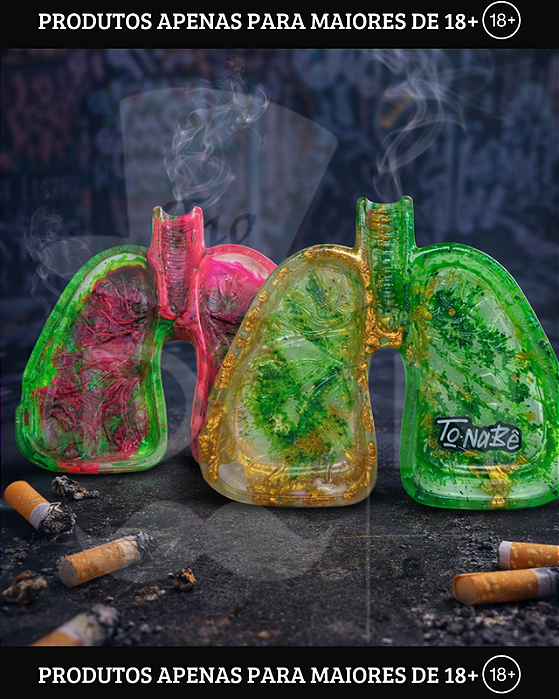 Cinzeiro de Resina Pulmão - Tonabe