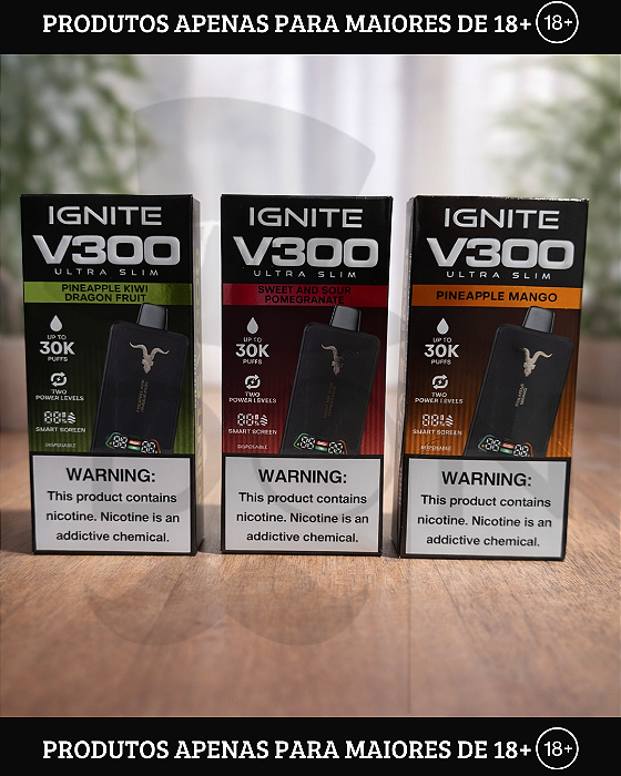 Descartavel Ignite V300 Ultra Slim - 5% (50mg)
