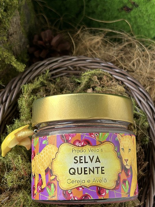Vela aromática Selva Quente - CEREJA & AVELÃ