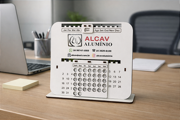 Calendário Permanente personalizado a laser