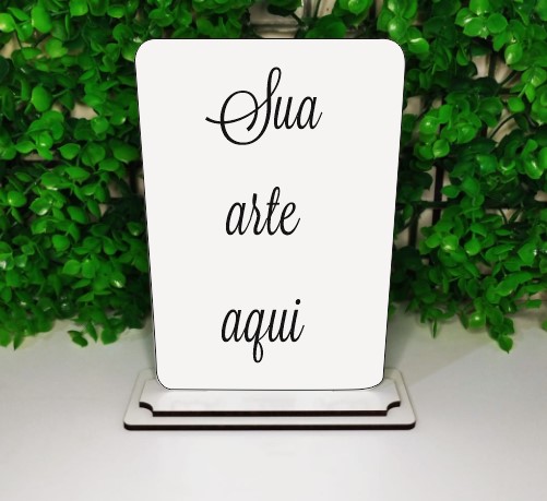 Mini Totem/Trofeu em mdf personalizado colorido