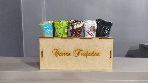 Suporte de Cone Trufado com 4, 8 e 20 furos em mdf personalizado com sua logomarca