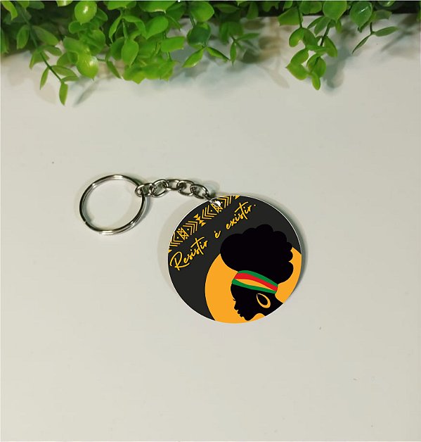 Chaveiros em mdf Consciência Negra (Modelo 1)