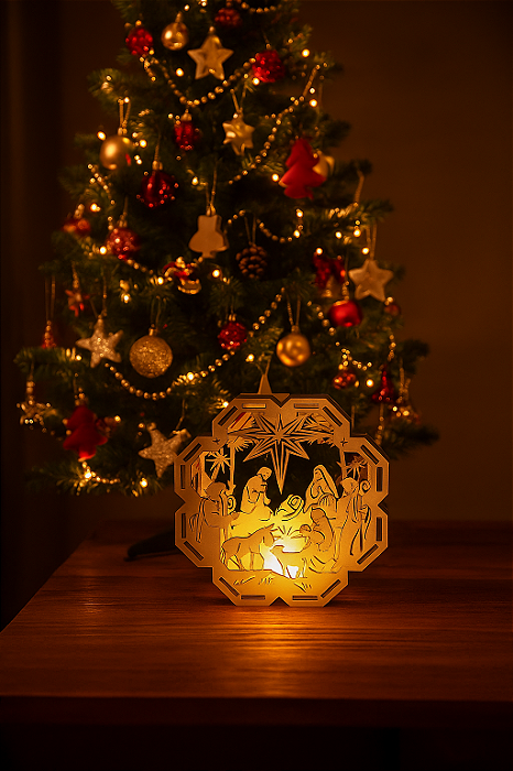 Luminária de Natal em mdf