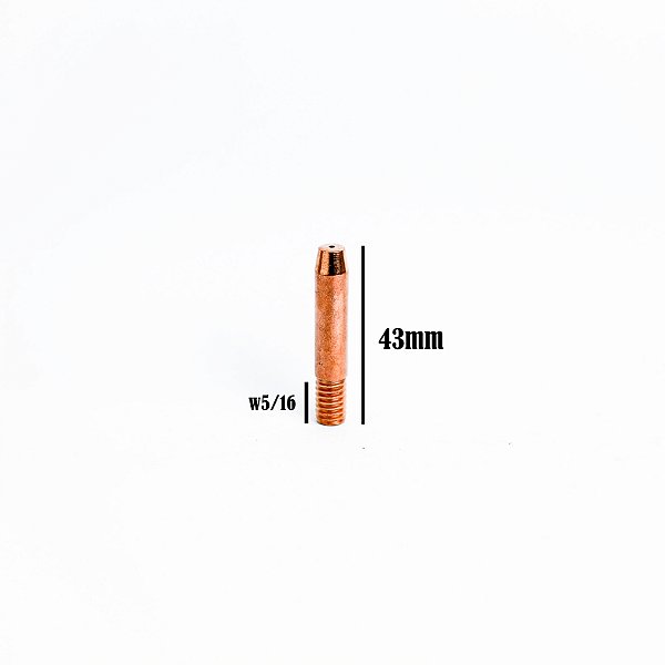 TUBO DE CONTATO 0,8MM - 43MM X 5/16 (MOD. MA280)