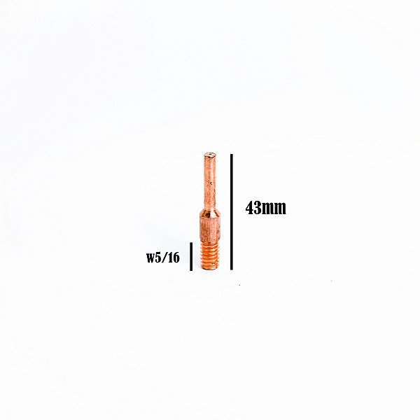 TUBO DE CONTATO 0,8MM - 43MM X 5/16 (MOD. MA286)