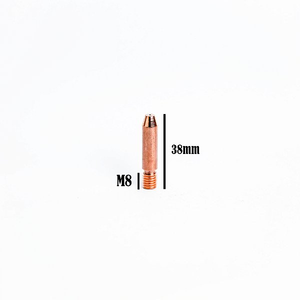 TUBO DE CONTATO 1,6MM - 38MM X M8 (MOD. MA034)