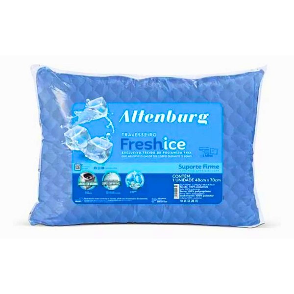 Travesseiro Refrescante Fresh Ice Azul 48 x 70 cm - Altenburg