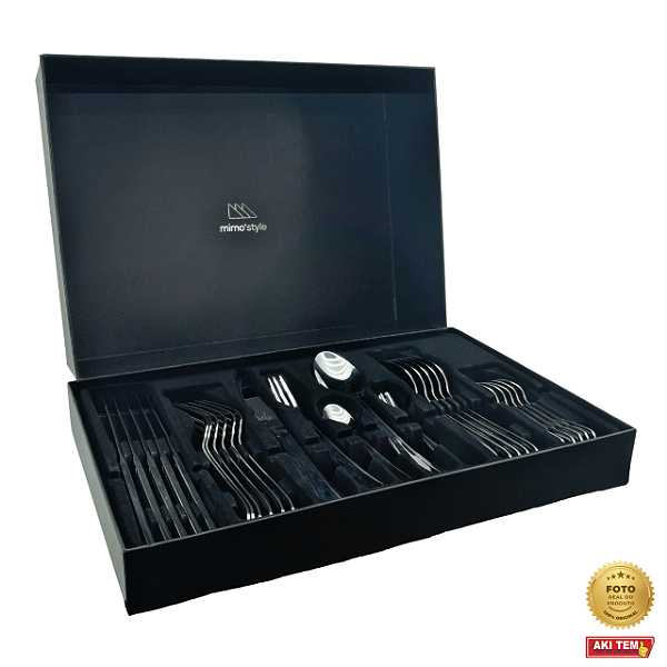 Faqueiro Premium MIMO Style em Aço Inox - 30 Peças