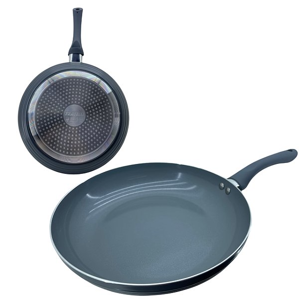 Frigideira Cerâmica Antiaderente Fretelli Cinza - 28cm