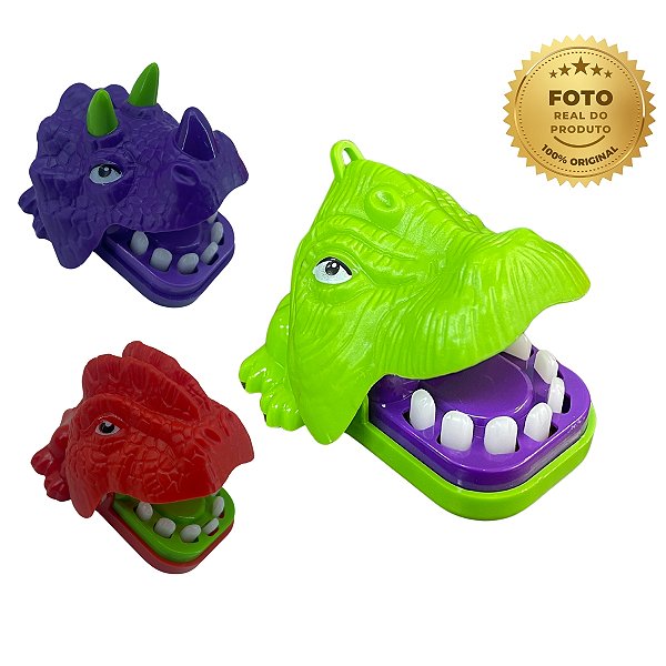 Jogo Dinossauro Morde Dedo - Várias Cores