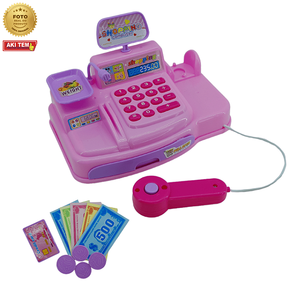 Caixa Registradora Infantil Com Luz e Som - DDG Toys