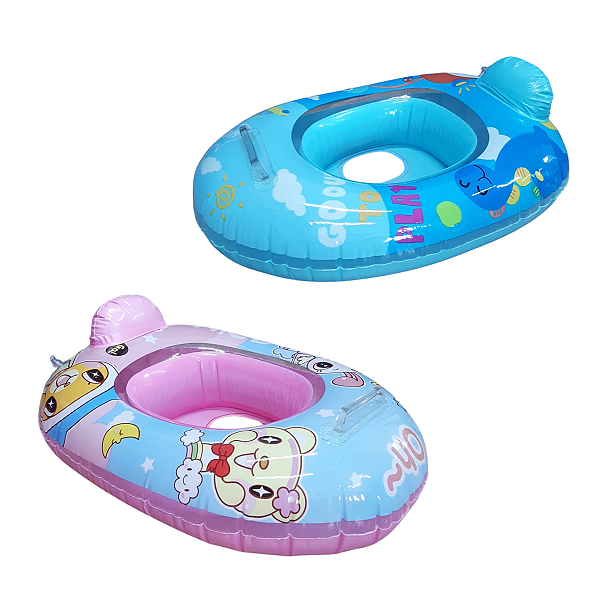 Boia Bote com Assento Infantil Inflável Várias Cores - POP Brinquedo