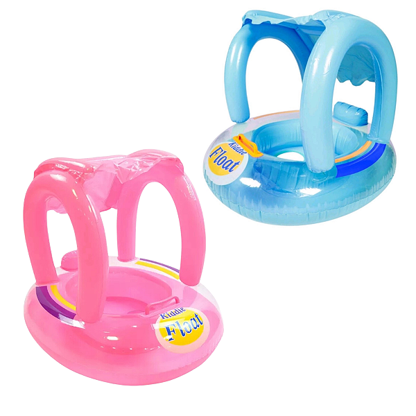 Boia Bote Inflável Infantil Com Cobertura - POP Brinquedos