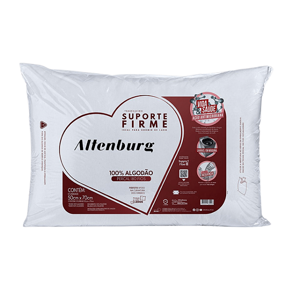Travesseiro Altenburg Suporte Firme 50cm x 70cm