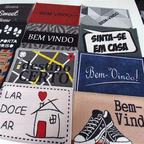 Tapete Bem Vindo Sortido 40cmx60cm