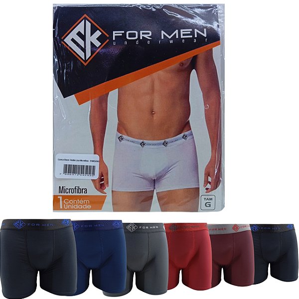 Cueca Boxer For Men Adulto Micro Lisa Poliester