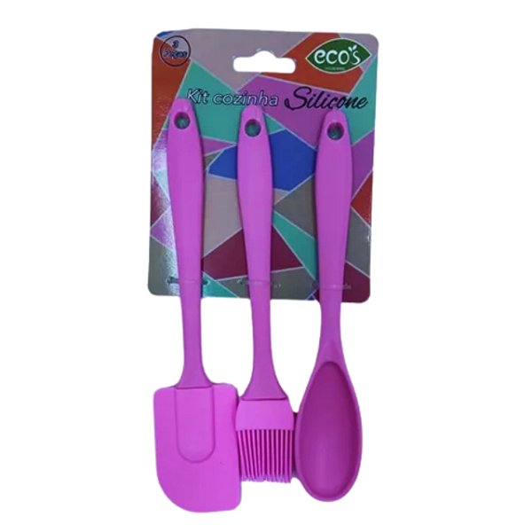 Kit Cozinha 3Pcs De Silicone Sakes